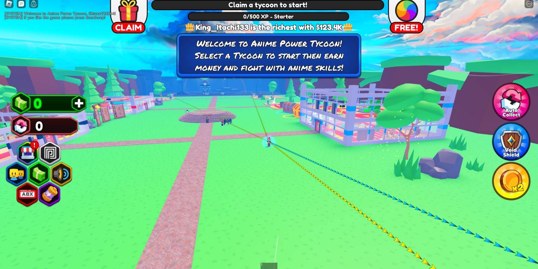 Anime Power Tycoon Gameplay Screenshot