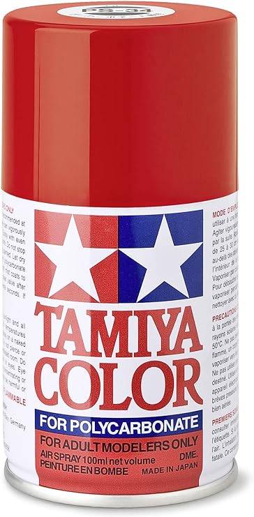 Tamiya Tamiya 86034 PS-34 Bright Red Spray Paint, 100 ml Spray Can