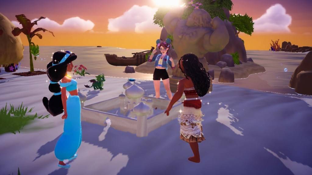 迪士尼Dreamlight Valley举行的沙堡比赛