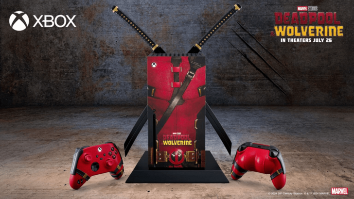 Deadpools Xbox und Controller Butt mit einer Wendung