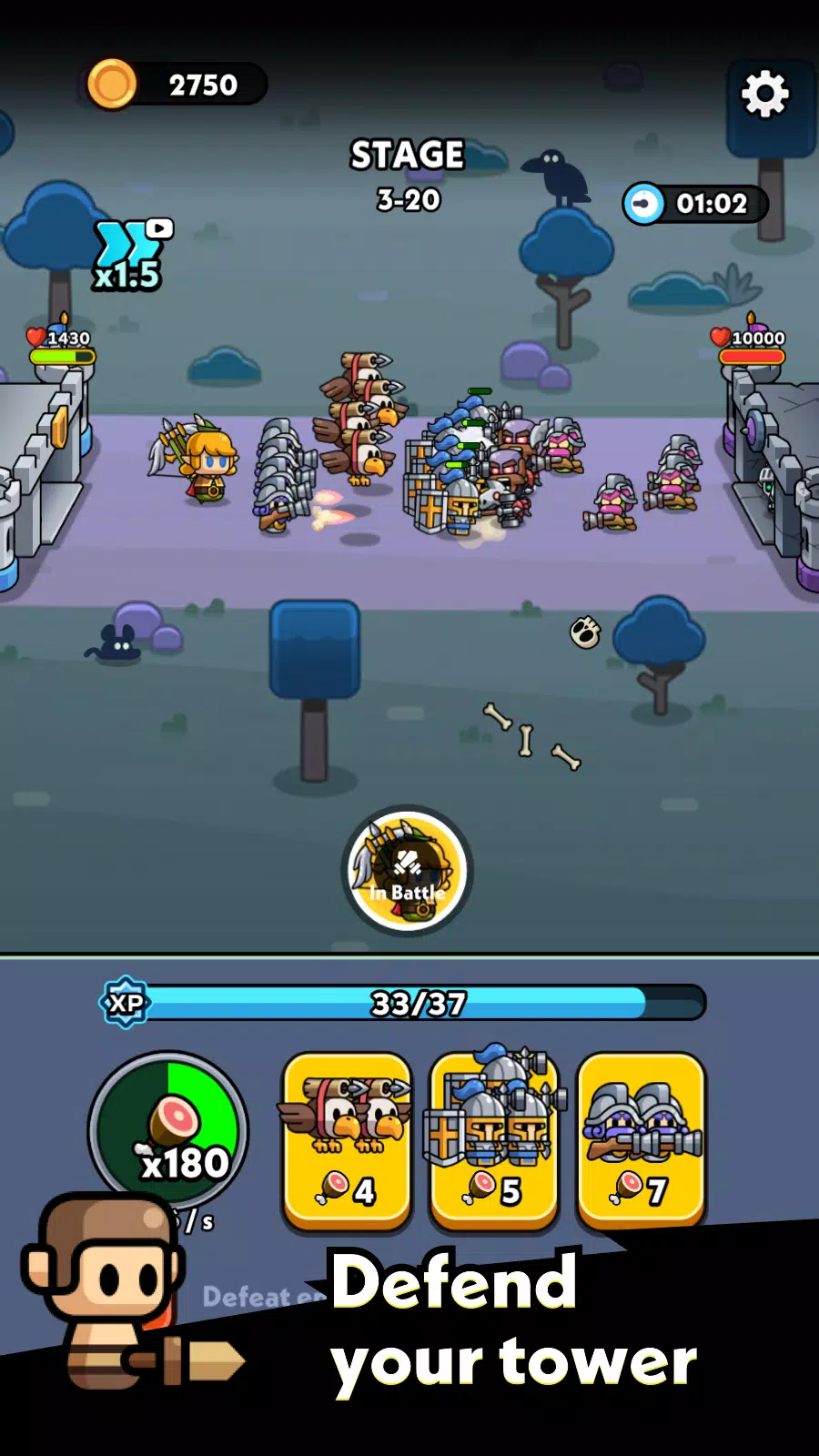 Tiny Warriors Go! スクリーンショット 2