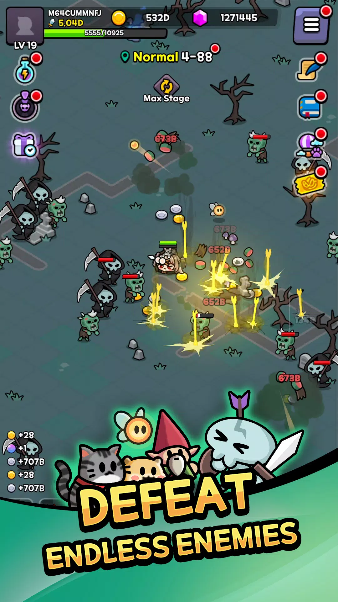 Grow Demon Slimes : Idle RPG Captura de pantalla 1
