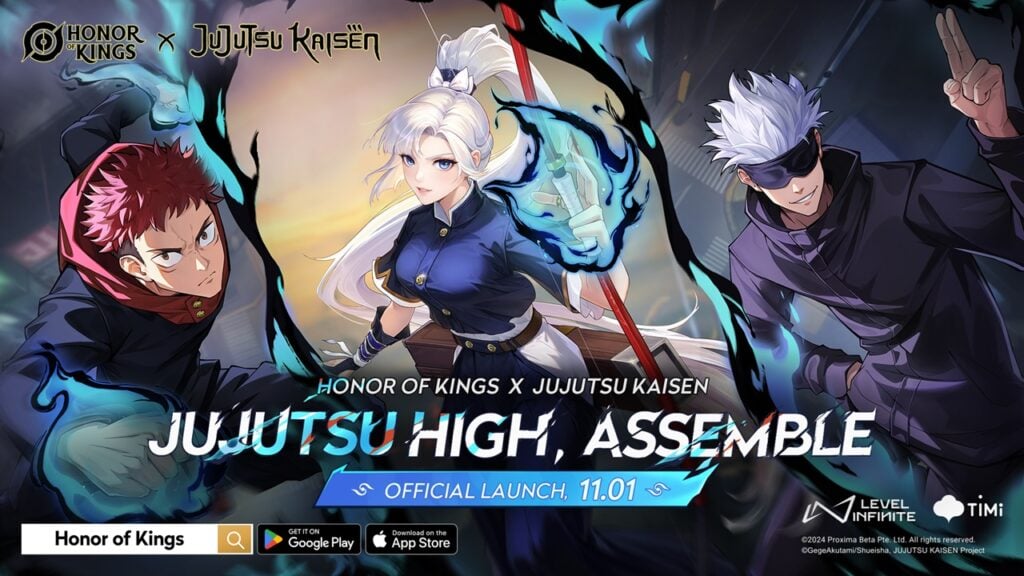 国王和Jujutsu Kaisen Crossover启动日期的荣誉揭示了！