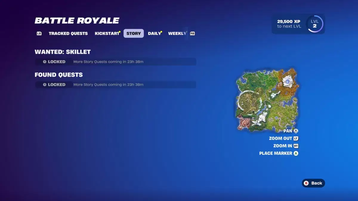 Outlaw Quests in Fortnite Kapitel 6, Staffel 2.