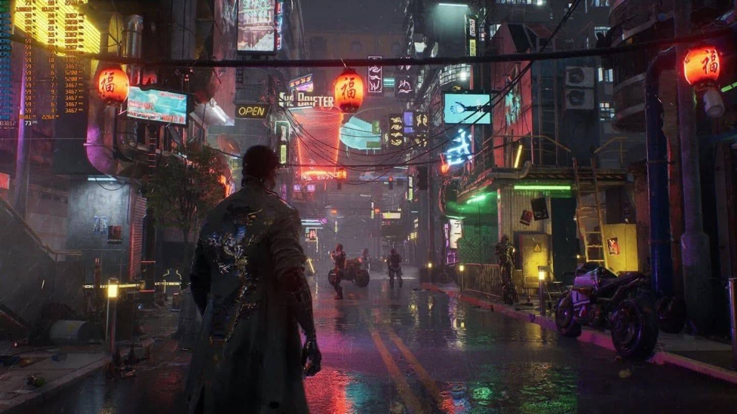 Unreal Engine 5.5 Demo présente une ville de cyberpunk futuriste
