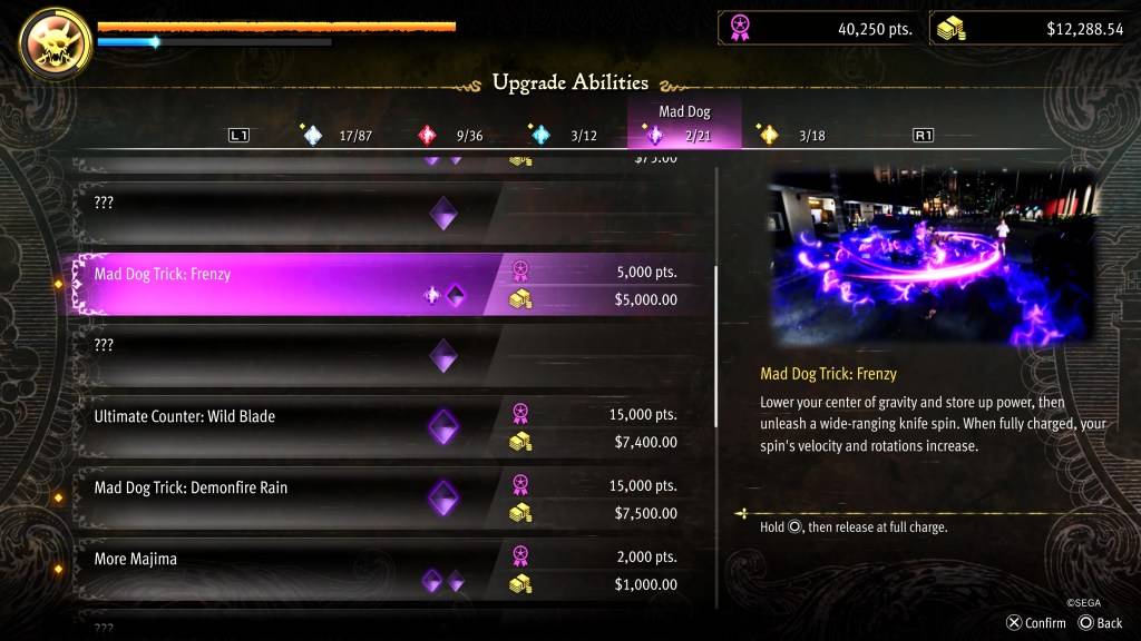 Das Raserei -Trick -Upgrade für Goro in wie ein Drache: Pirate Yakuza in Hawaii