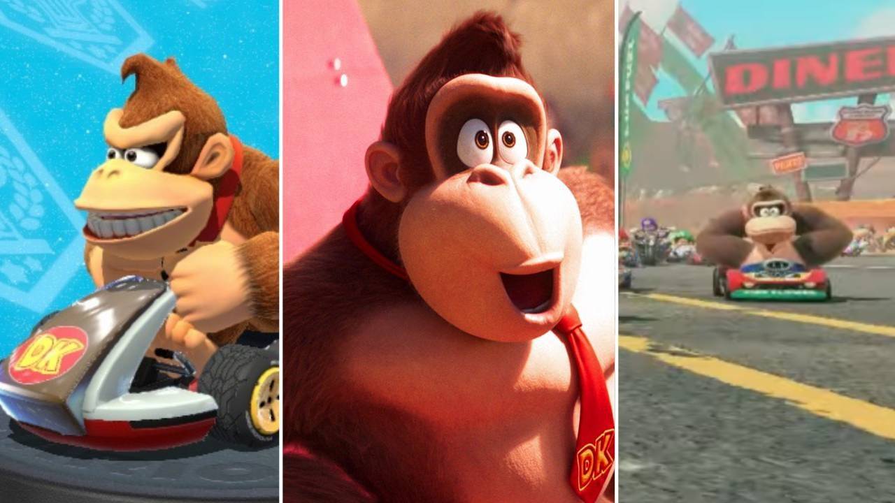 Donkey Kong in Mario Kart 8, der Animationsfilm und Mario Kart 9 (Bildnachweis: Nintendo)