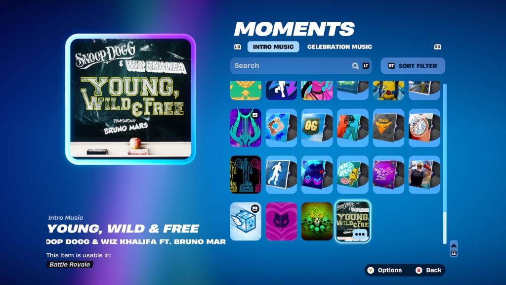 JamはFortniteの選択画面を追跡します。