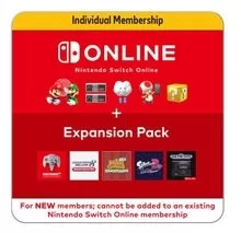 Nintendo Switch Online 12 개월 개별 멤버십 + 확장 팩 EGIFT 카드