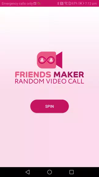 Friends Maker - Random Video Call Captura de pantalla 1