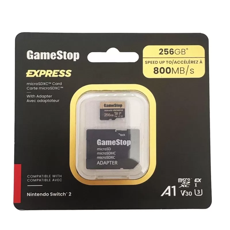 GameStop预订Switch 2启动的microSD Express卡