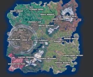 Guida alla mappa mobile Fortnite: posizioni, NPC, spawn
