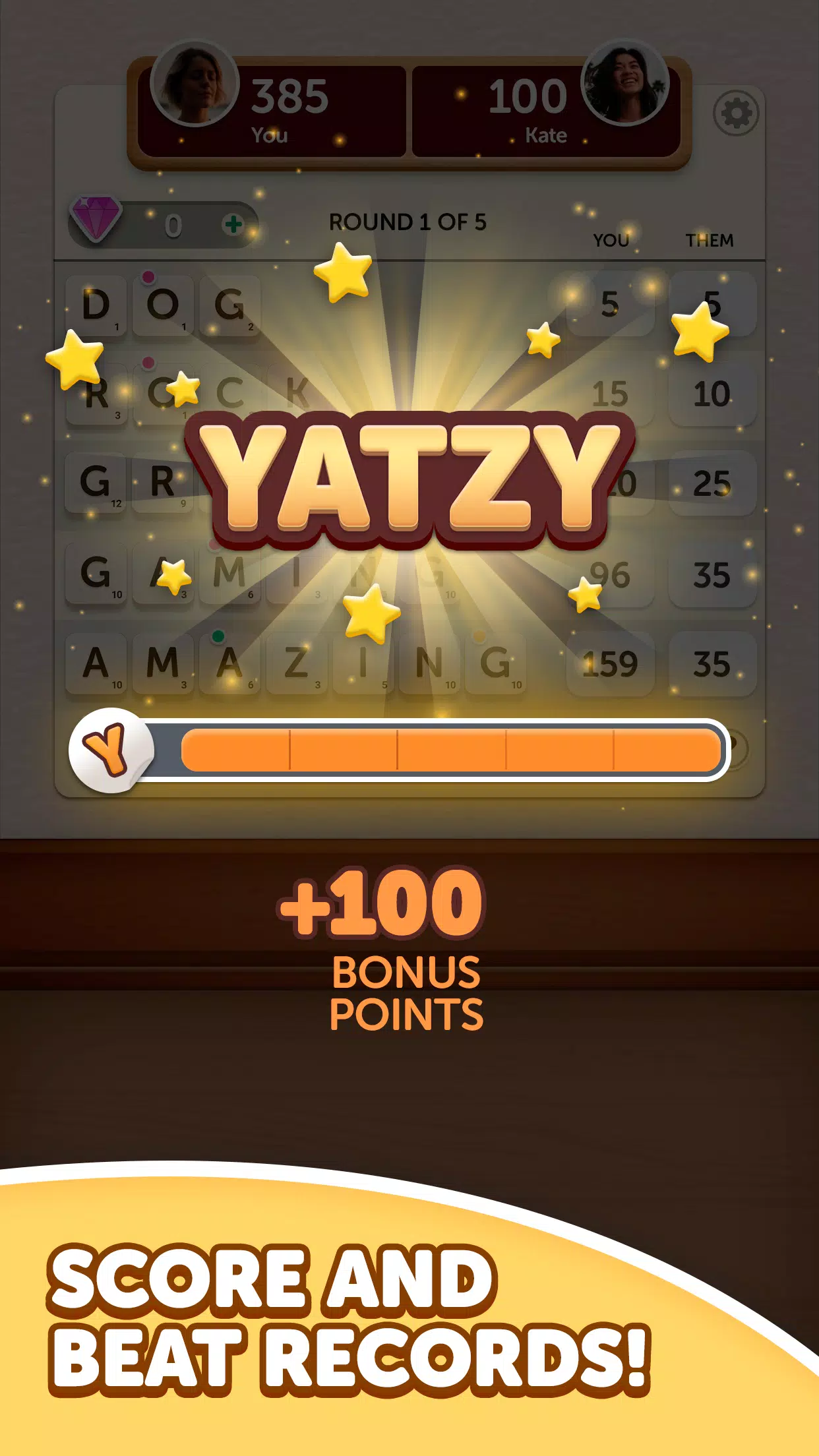 Word Yatzy - Fun Word Puzzler Captura de pantalla 2