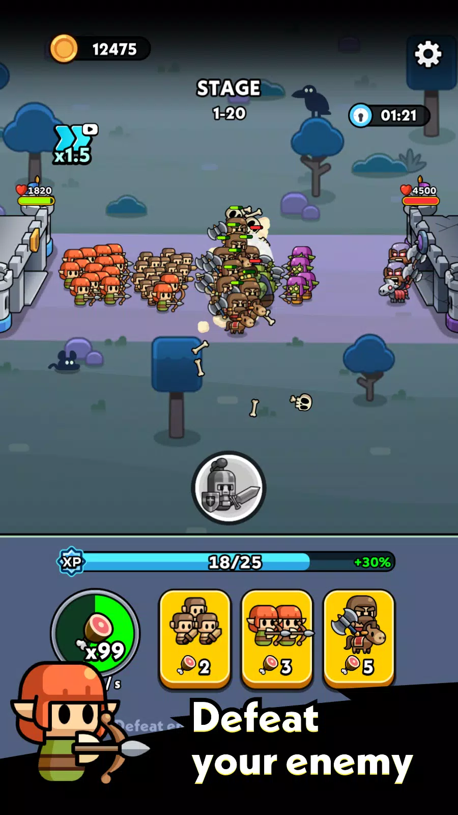Tiny Warriors Go! スクリーンショット 1
