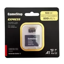 开关2兼容GameStop 512GB Express microSD卡