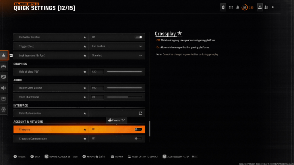 Imagen: Configuración de jugadas de Ops 6 Black Ops 6