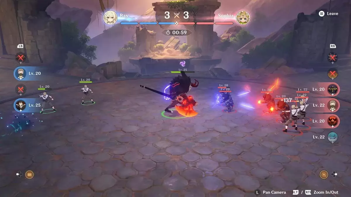 Ejercicio en la pantalla de lucha contra la tormenta