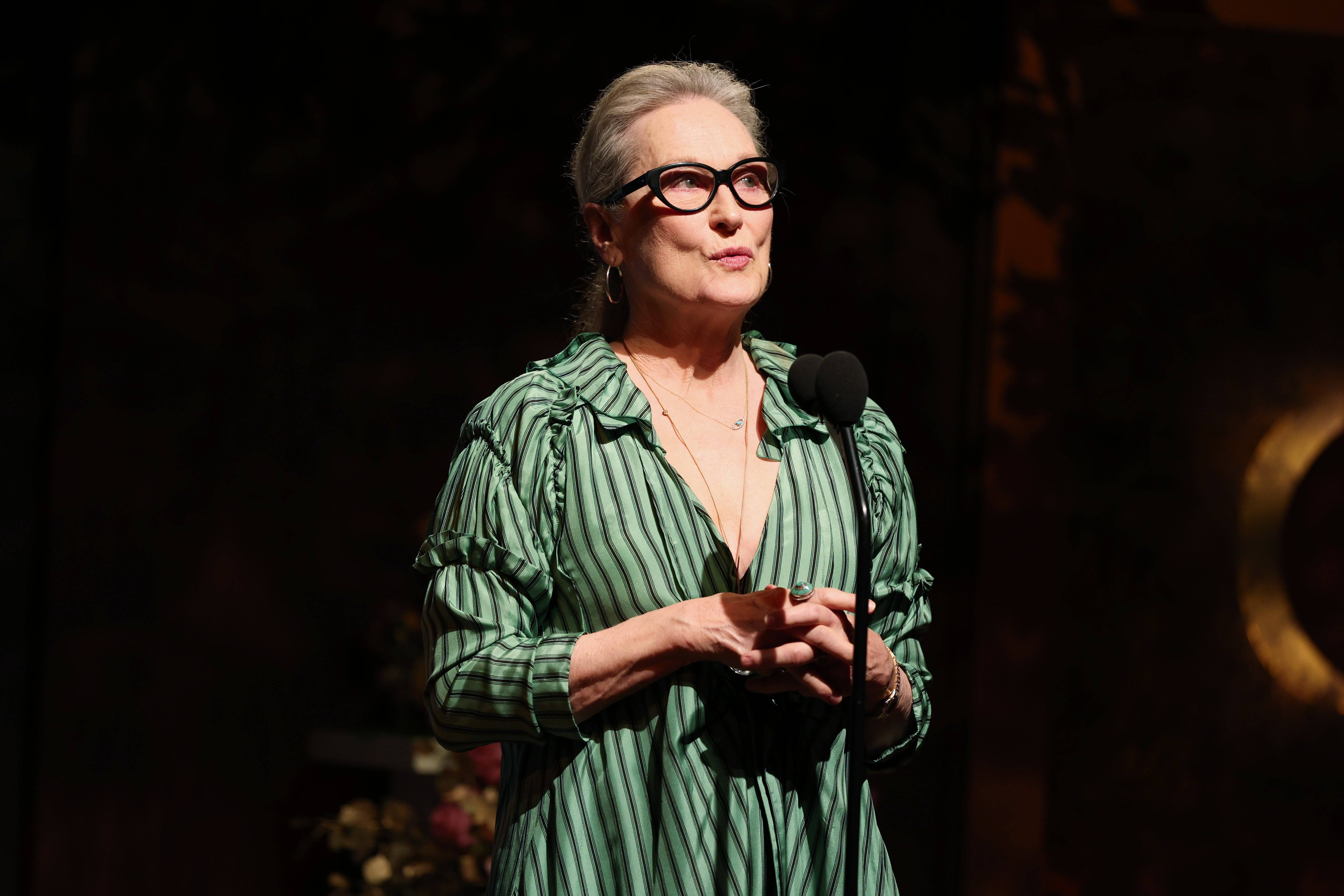 Meryl Streep. Fotoğraf: Christopher Polk/GG2025/Penske Media Getty Images aracılığıyla.