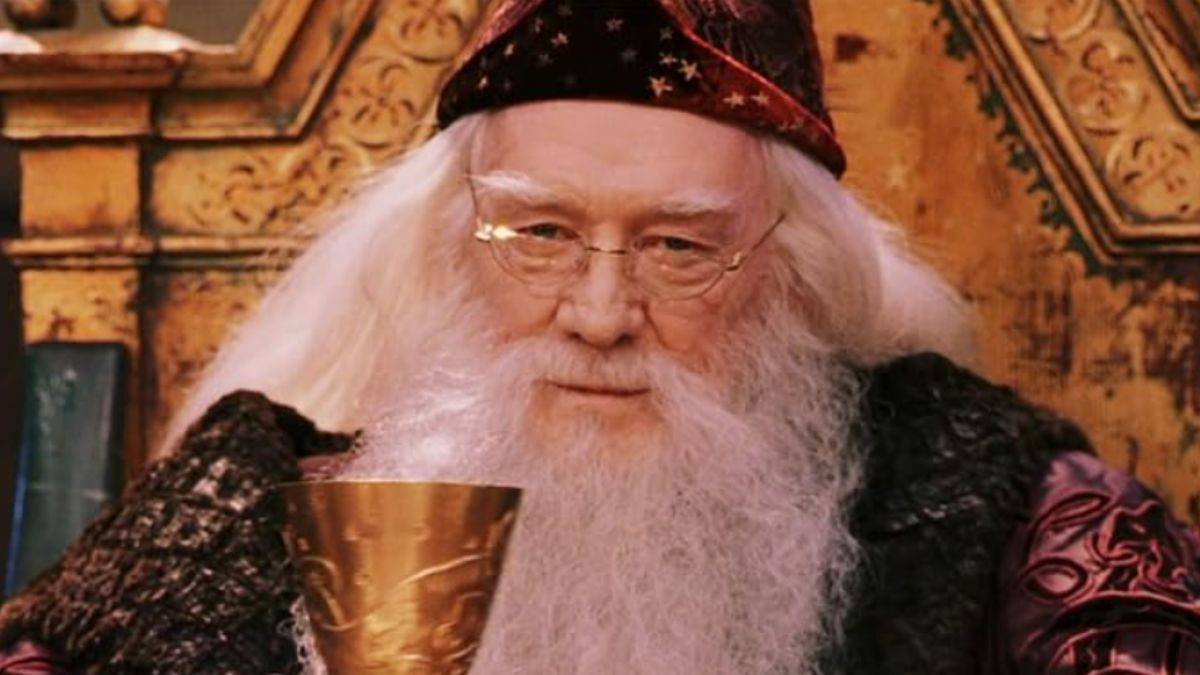 Richard Harris come Silente in Harry Potter e la pietra dello stregone