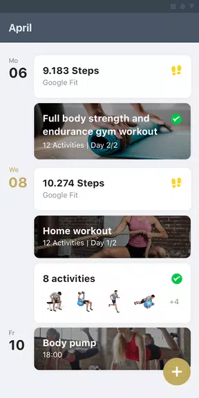 MyPersonalTrainer - FitnessApp Capture d'écran 1
