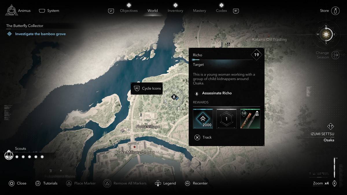 アサシンの信条の影リッチョのすべてのバタフライコレクターメンバーをどのように、どこで見つけるか