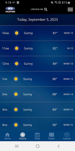 10/11 NOW Weather 螢幕截圖 1