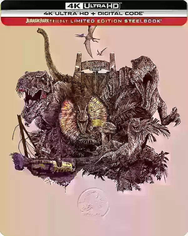 Trilogía de Jurassic Park en edición Steelbook 4K disponible para reserva