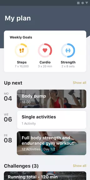 MyPersonalTrainer - FitnessApp Capture d'écran 0